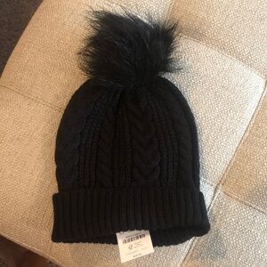 NWT J. Crew Black Knit Beanie